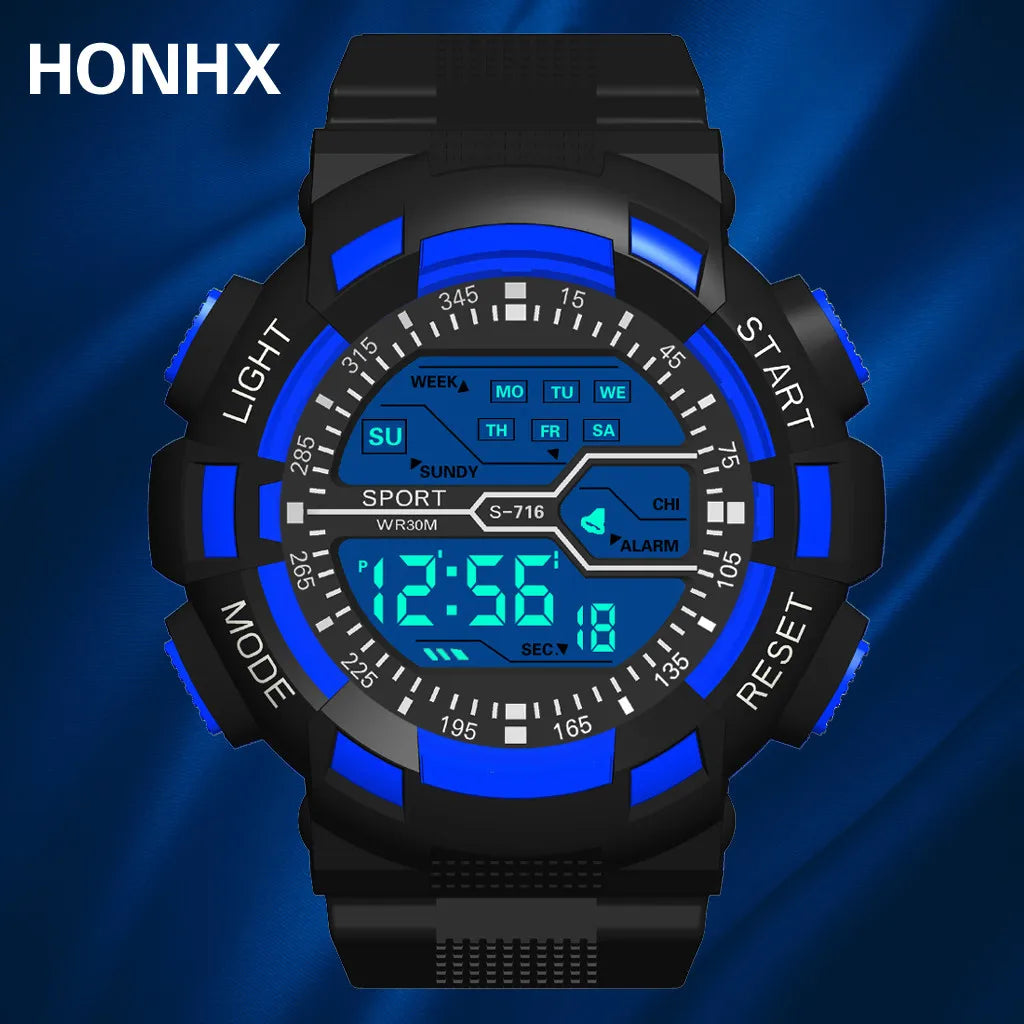 Men Sports Waterproof Date Backlit Watch