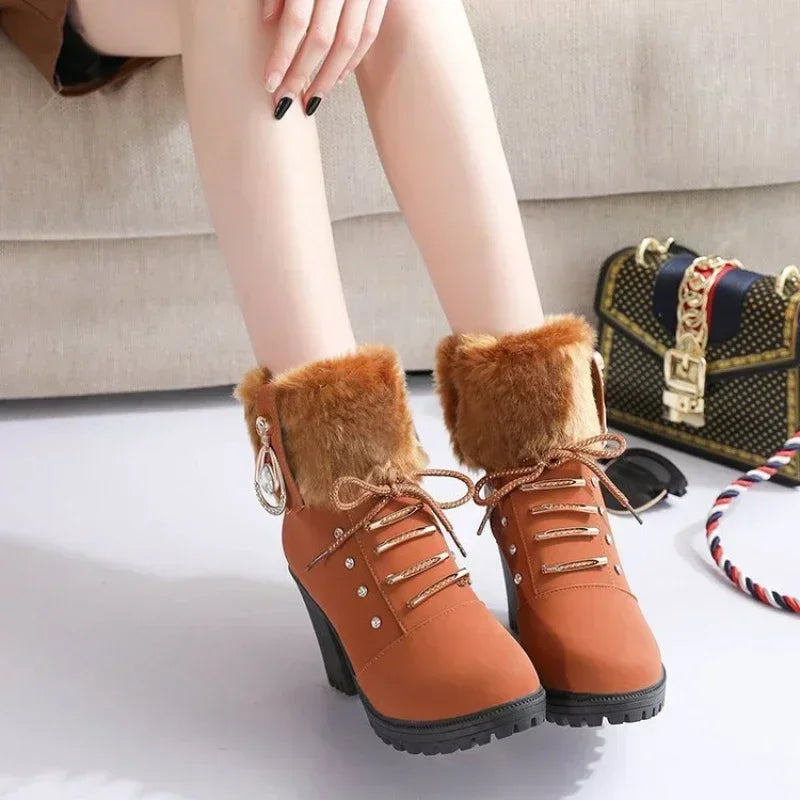 Winter Designer High Heels Shoes for Women