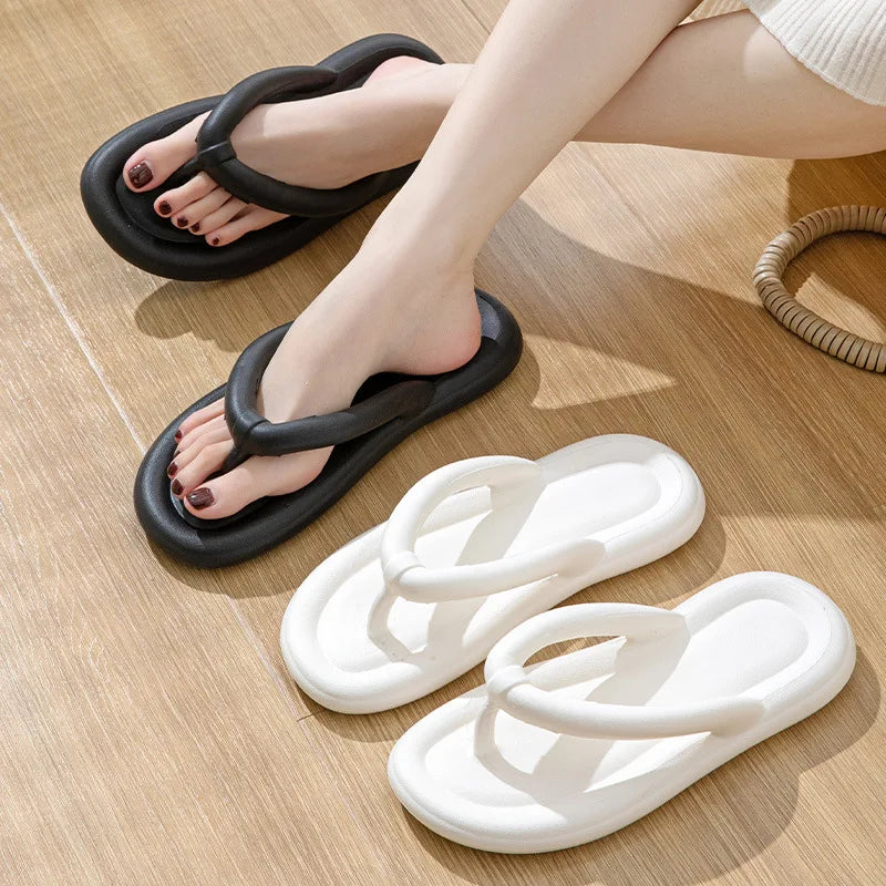 New Summer Candy Color Flip Flops Women Cute Soft Sole Eva Beach Slippers