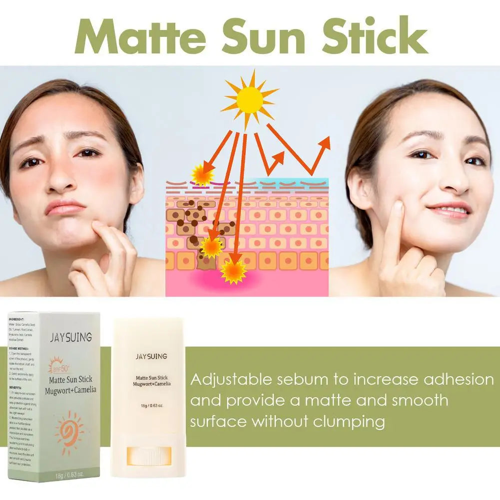 Facial Sunscreen Cream Stick SPF 50+ UV Protective Anti Oxidant Sun Block Isolation Cream For Body Skin Care Cosmetics