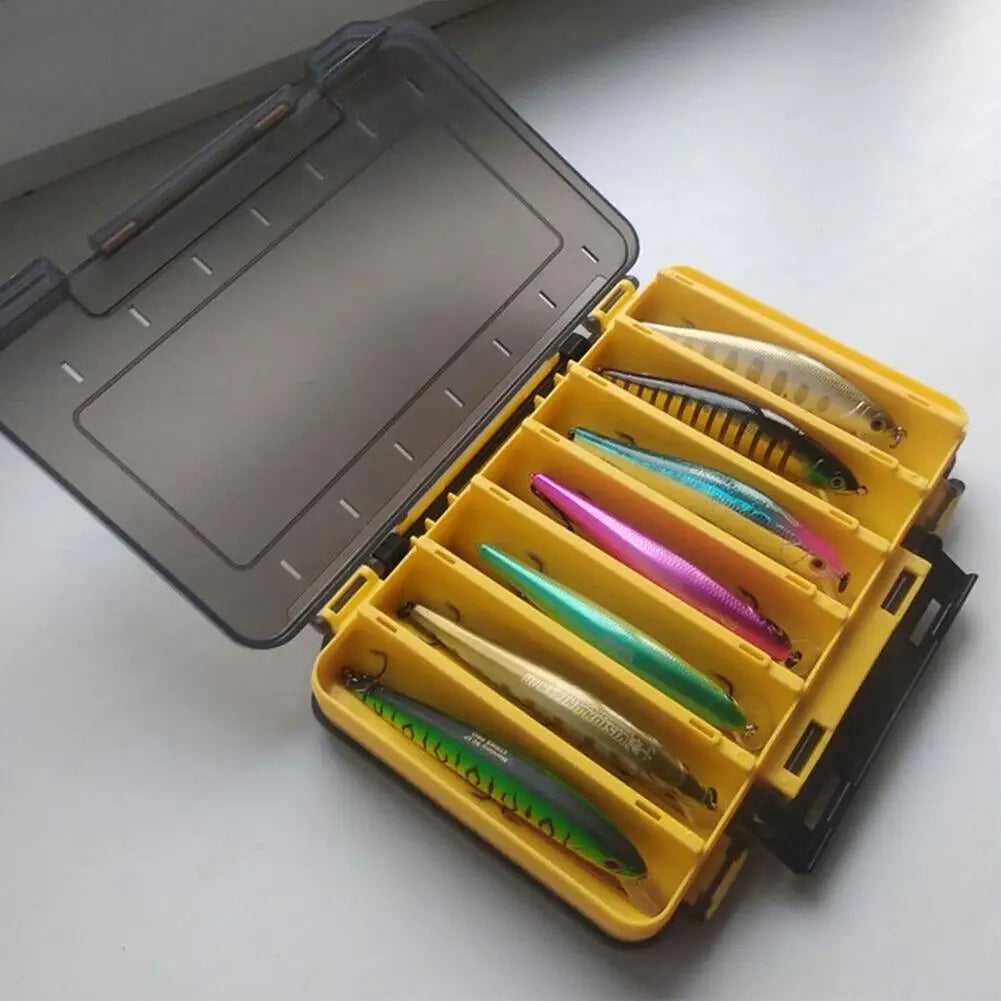 Tackle Box Double Sided Case Bait Lures Hook Container Plastic Storage