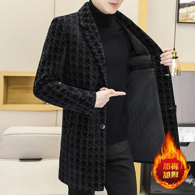 Wool Blends Jacket Men Fashion