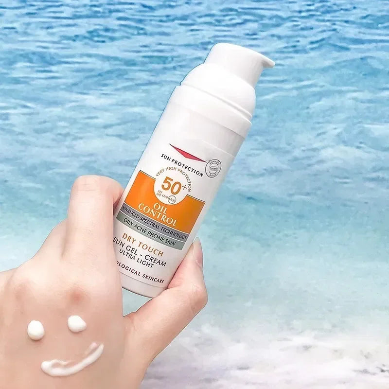 Spf 50+ Facial Sunscreen Refreshing Oil Control Sunscreen Effectively Isolates Ultraviolet Ray Sun Gel Face Body Sunscreen 50ml