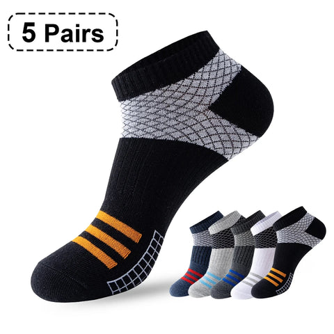 Male Short Ankle Athletic Socks