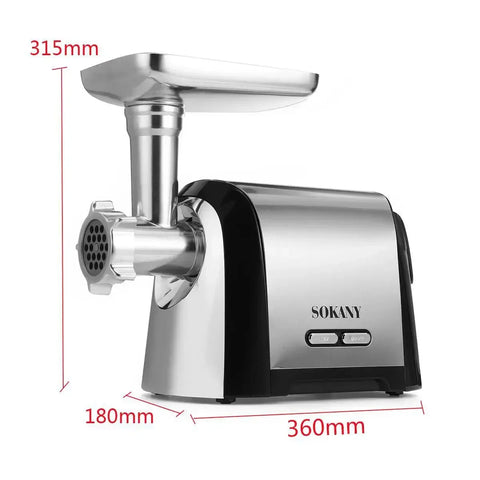 Electric Meat Grinder, Heavy Duty Meat Mincer Sausage Stuffer Machine, 3200W Stainless Steel Food Grinder Stand Mixers