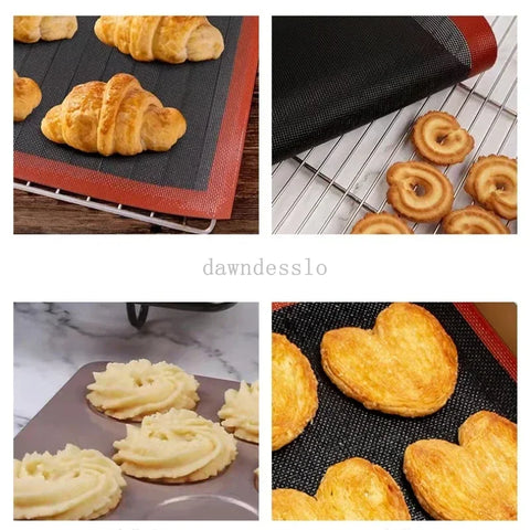 Perforated Silicone Baking Mat Non-stick Oven Sheet Liner Bakery Tools Pastry Macaron Pad For Cookies Kitchen Bakeware Accessory