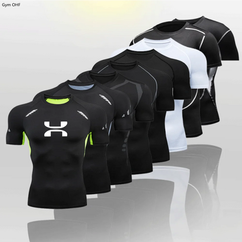 Shirts Gym Jerseys Fitness Running T-Shirt Men's Breathable Sportswear