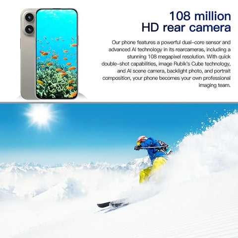 Original For Brand Smartphone 7.3 inch New XS15 Pro Max Full Screen 4G 5G Cell Phone 7800mAh Mobile Phones Global Version