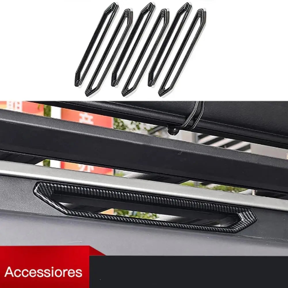 6Pcs Chery Jetour Trave ller T2 Luggage Rack Patch Exterio Car Stickers Decorating Decal Automobiles Parts Car Accessories