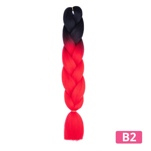 Colorful Hair for Braids Synthetic Braiding Hair Extensions for Girls Jumbo Braid Hair for Crochet Box Expression Braiding Hair