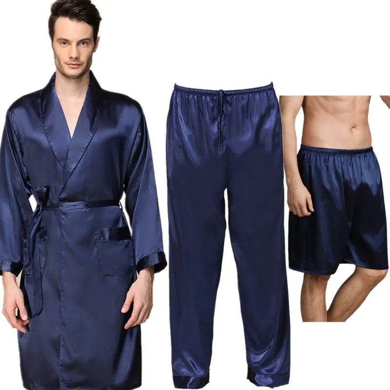 Robe Pants Pajama Set