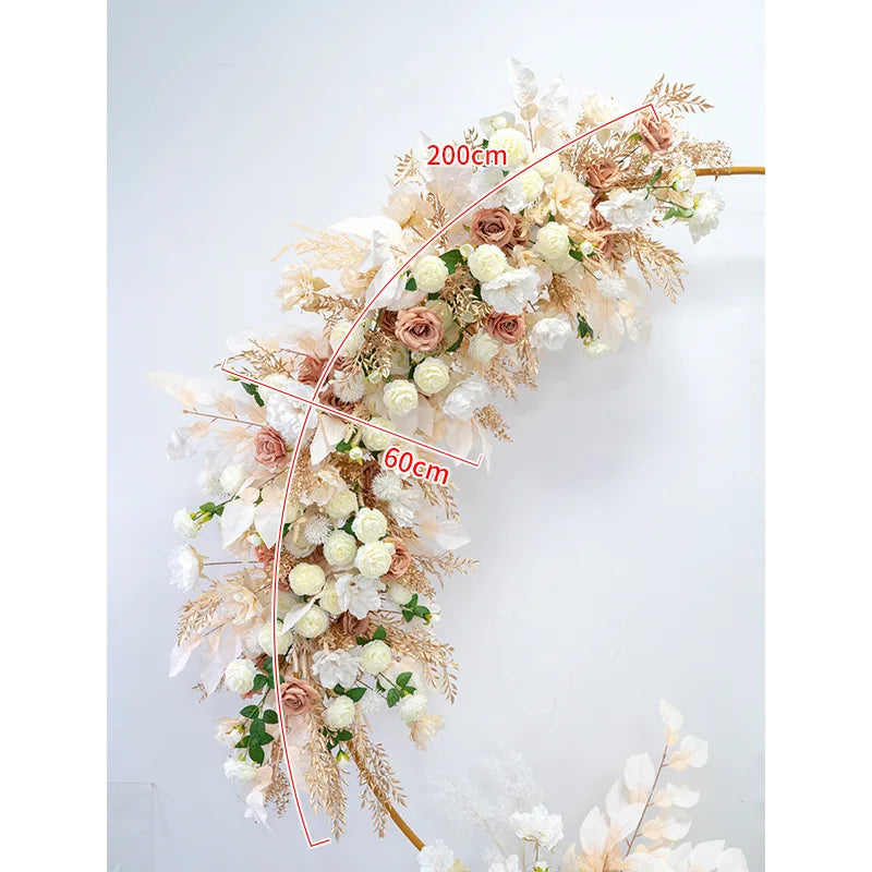 Wedding Decoration Flower Row Road Leading Flower Ball Arch Arrangement