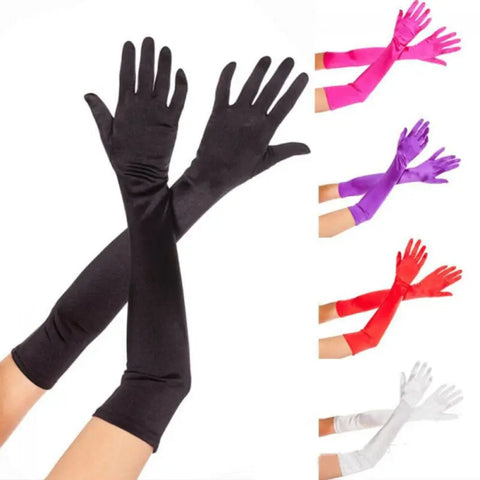 Women's Evening Party Formal Gloves Solid Color