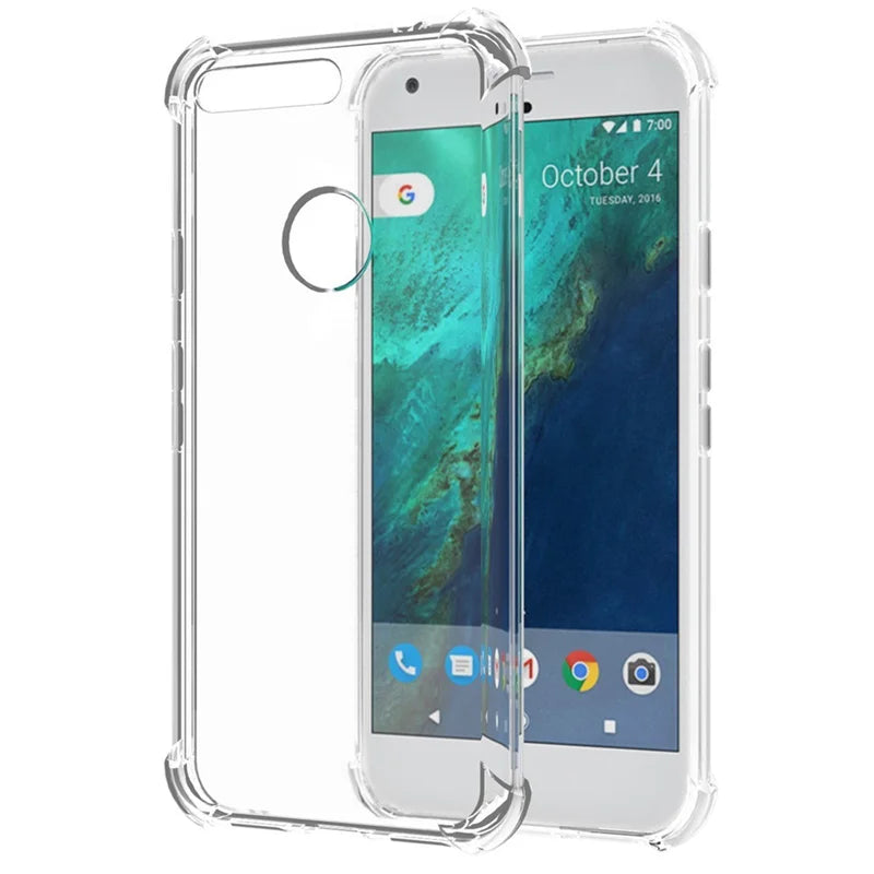 For Google Pixel XL PixelXL Case Air Cushion Shockproof Silicone Soft Back Cover For Google Pixel 1 XL Pixel1XL Airbag TPU Case