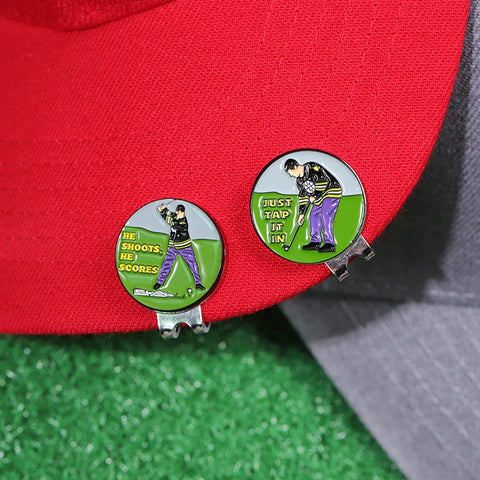 Golf Hat Mark Creative Patterns Ball Hat Clip Marker Magnetic Removable Golf Ball Position Mark Golf Accessories Golfer Gifts