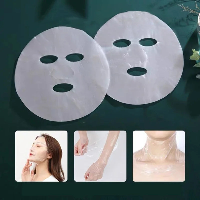 Disposable Face Plastic Film Full Face Cleaner Mask