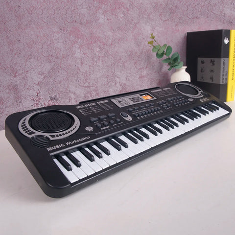 61 Keys Dig c Piano with Microphone Function Musical Instrument for Kids