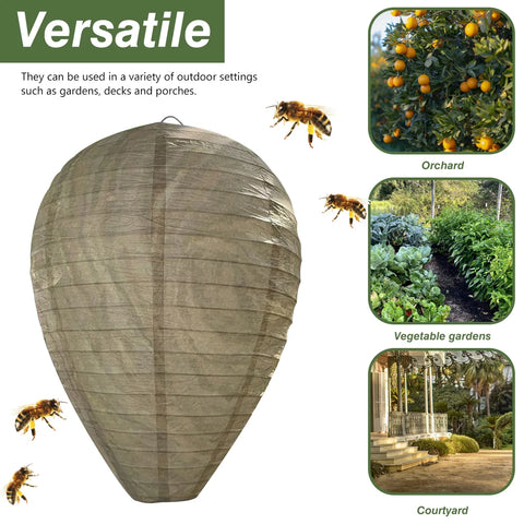 Nest Bee Decoy Beehive Lanterns Patio Garden Repellent Trap