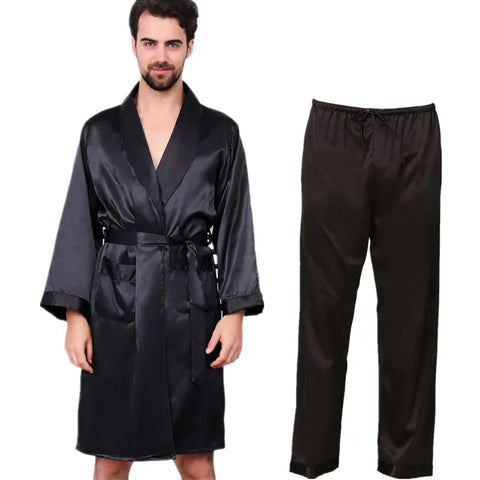 Robe Pants Pajama Set