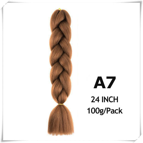 24 Inch Ombre purple jumbo Braiding Hair Synthetic