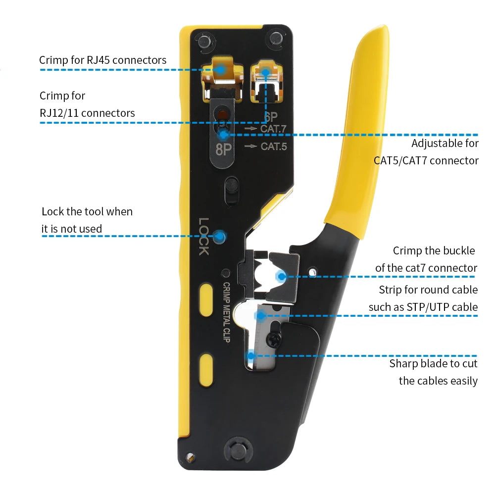 Crimping Tool Ethernet Connectors