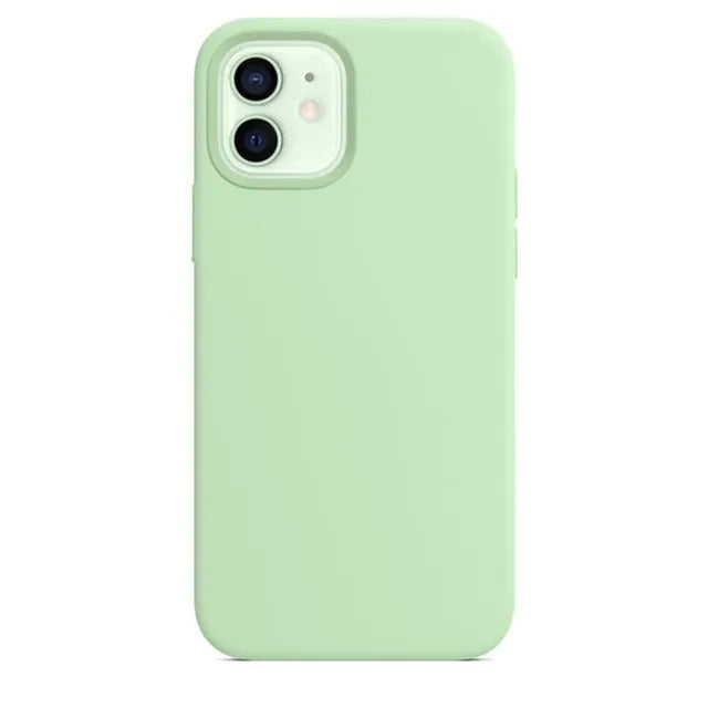 Luxury Original Silicone Case For Apple iPhone 11 12 13 14 15 Pro Max Official Case For iPhone 11 12 X XS XR 13 14 Pro Cover