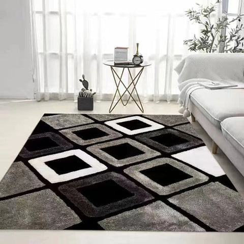 Coffee Table Carpet, Geometric Bedroom, Bedside Large Carpets