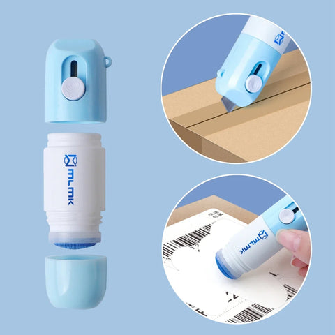 Office Anti Peep Identity Information Privacy Protector Eraser with Knife Parcel Box Opener