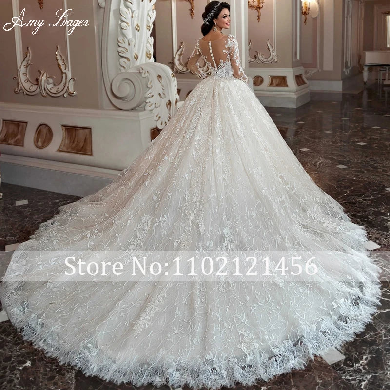 Train Ball Gown Wedding Dress