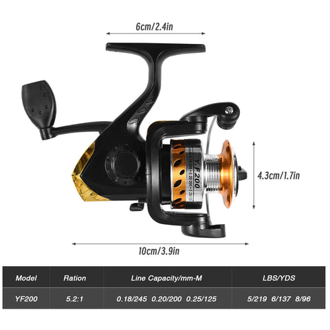 Fishing Rod Reel Combo Water Drop Set