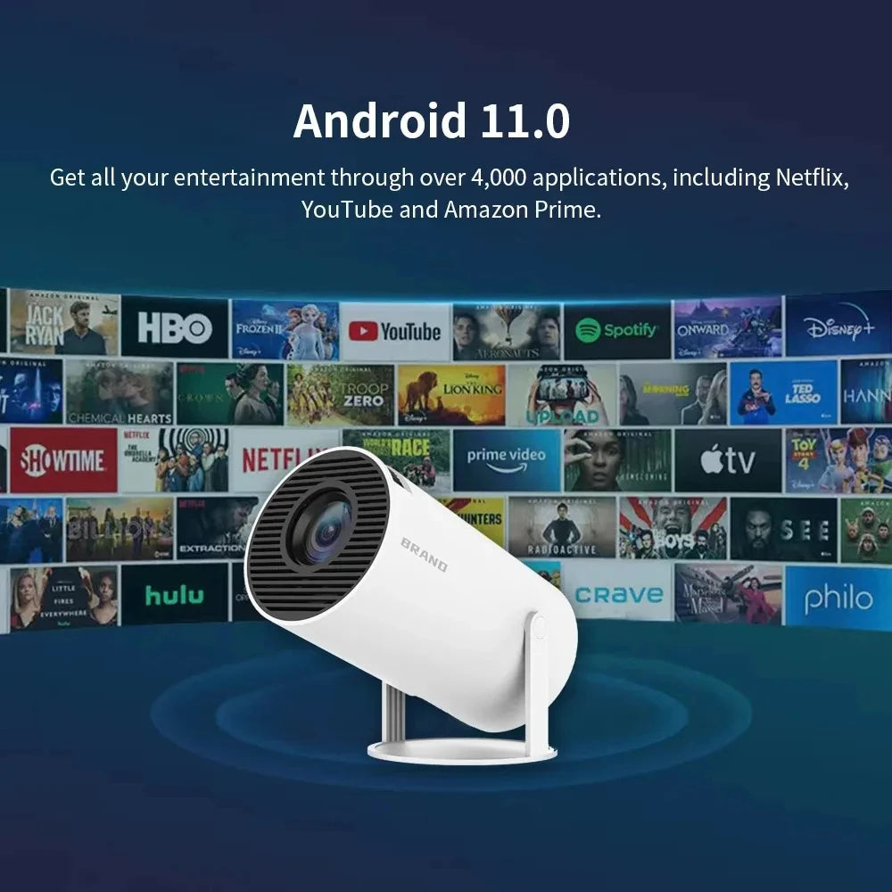 Projector HY300 PRO 4K Android 11 Dual Wifi