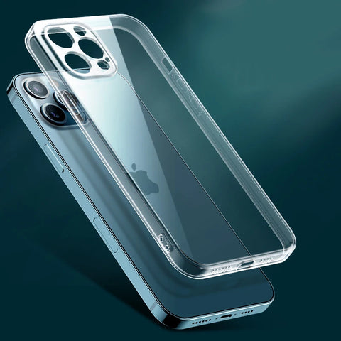 Clear Phone Case For iPhone 11 12 13 14 15 Pro Max Case Silicone Soft Cover For iPhone 13 Mini X XS Max XR 8 7 6 Plus Back Cover