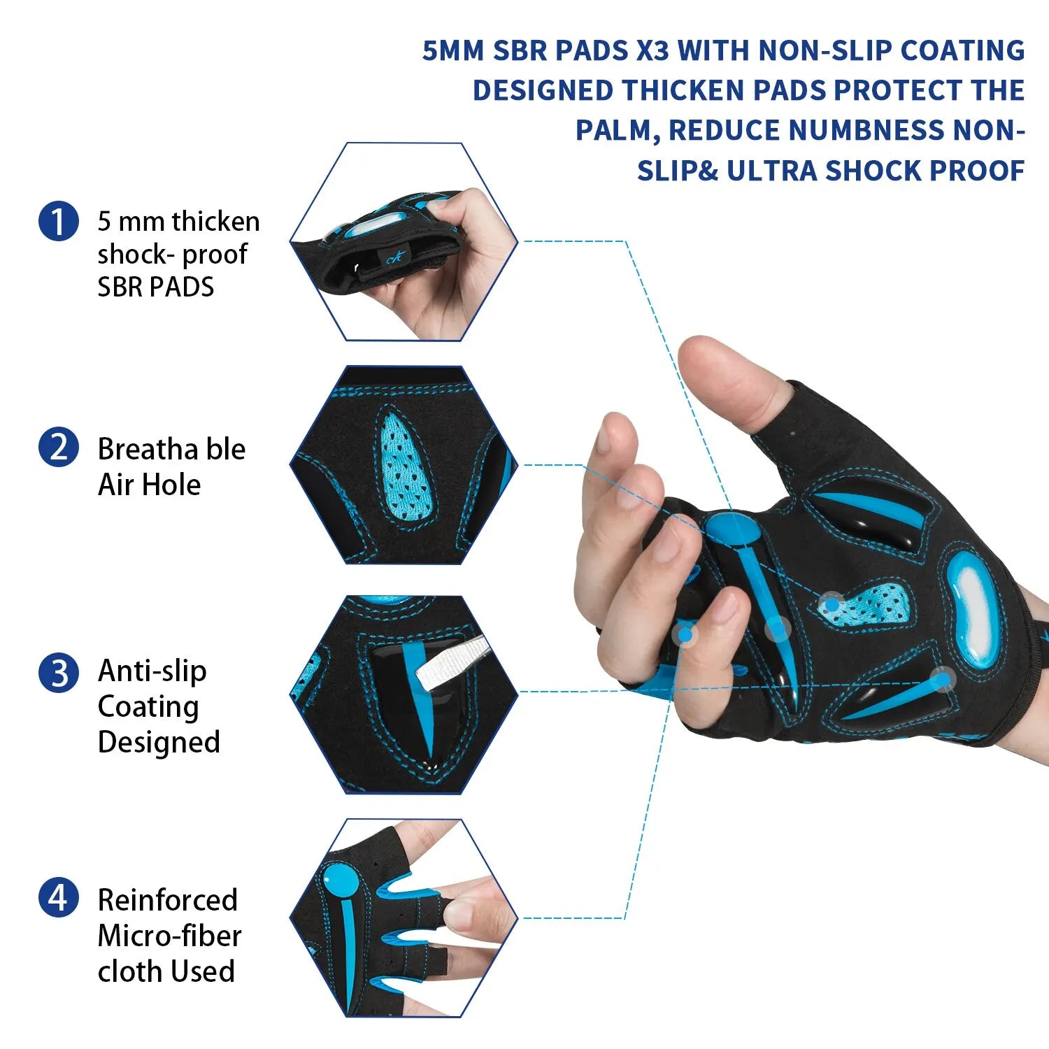 Cycling Gloves,Breathable Bicycle Gloves