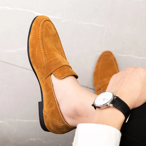 Summer brown Men Loafers shoes