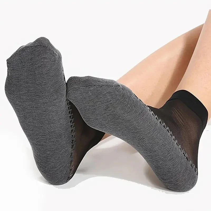 1/10pairs Silk Velvet Ankle Short Sox Elastic Lace Socks