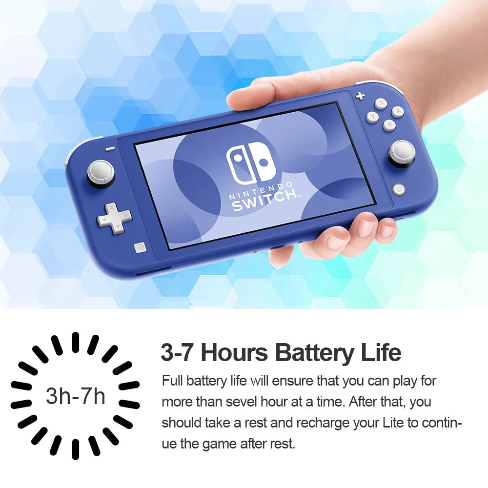 Nintendo Switch Lite Blue Game Console Multiple Color Optional 275g with 5.5 Inch LCD Touch Screen Lightweight and Portable