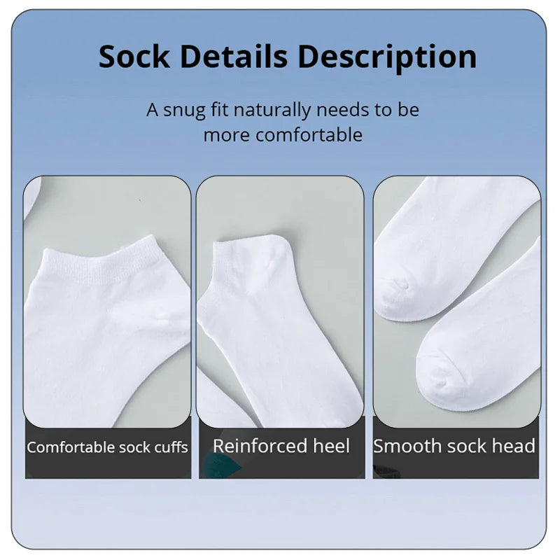 10 Pairs Women/Men Boat Socks