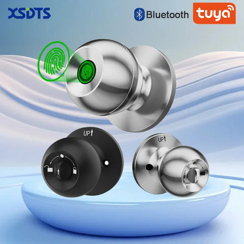 Tuya App Fingerprint Smart Lock with Bluetooth Digital Door Lock Keyless Entry Home House Apartment