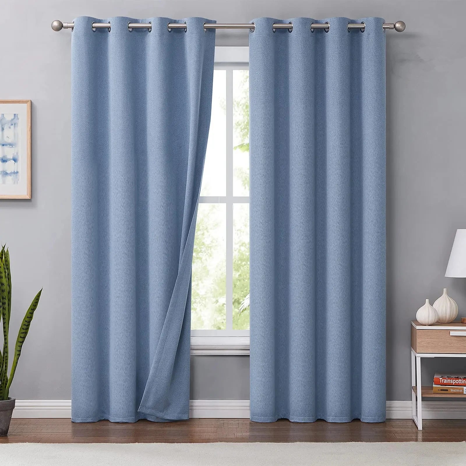 350cm Height Customized100% Blackout Curtains Extra Long Faux Linen High Ceiling Window Living Room Bedroom Curtains