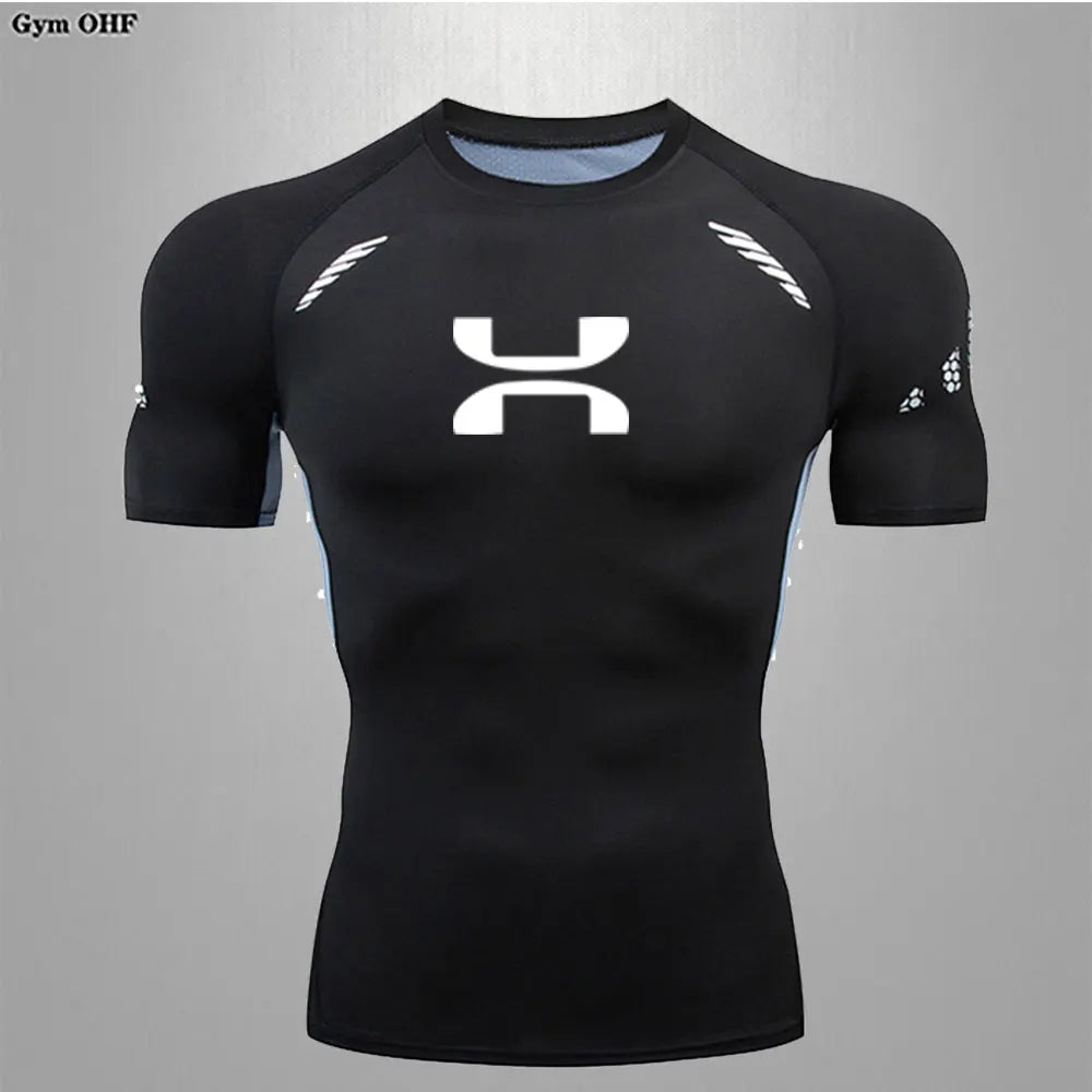 Quick Dry Men Tshirt Short Sleeve Gym Jerseys