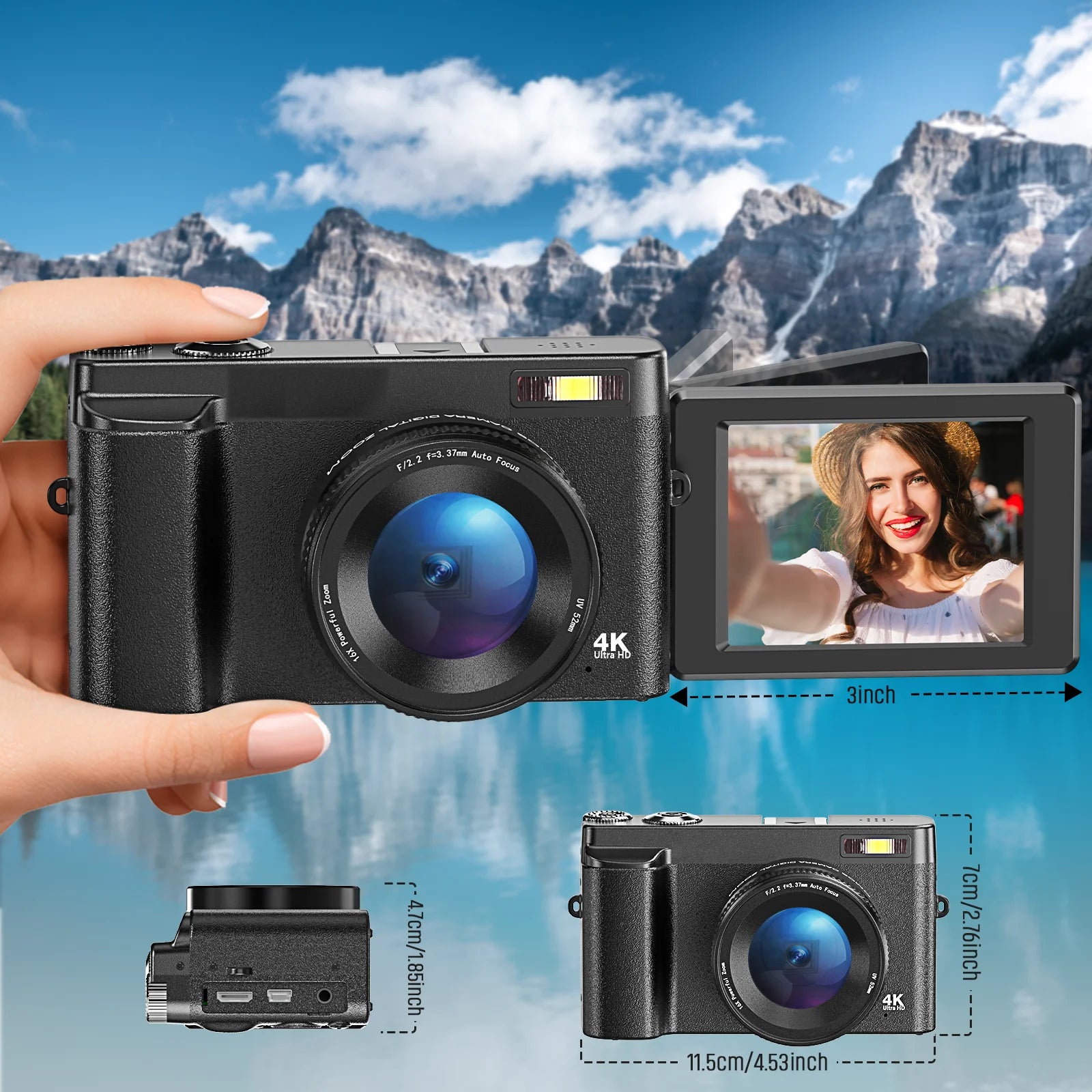 4K Digital Camera Photography Camera