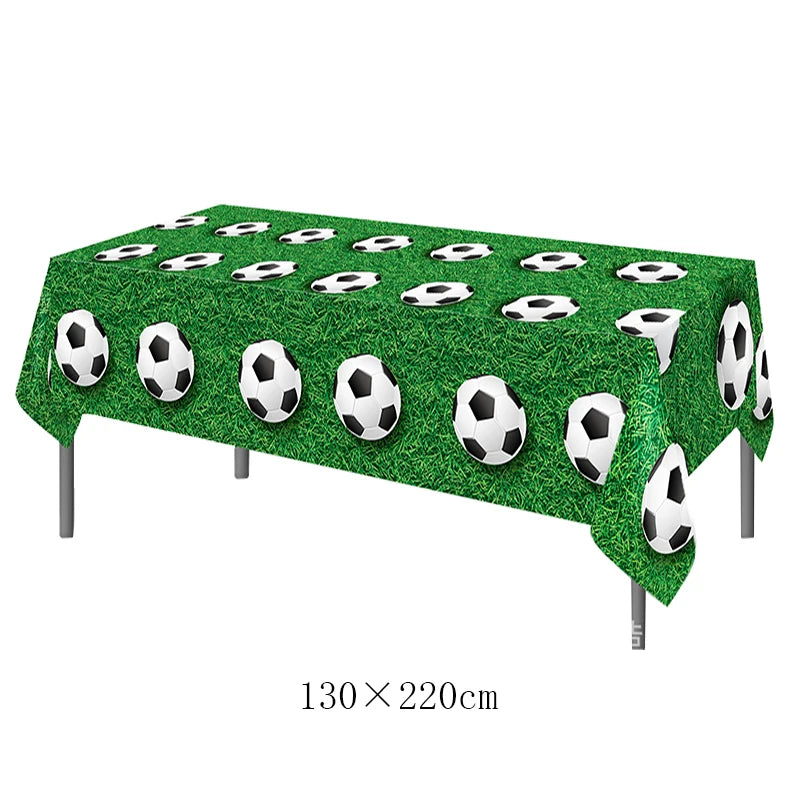 Soccer Theme Disposable Tableware Football Sport Boy Birthday Party Supplies Baby Shower Soccer Fans Birthday Balloon Decortions