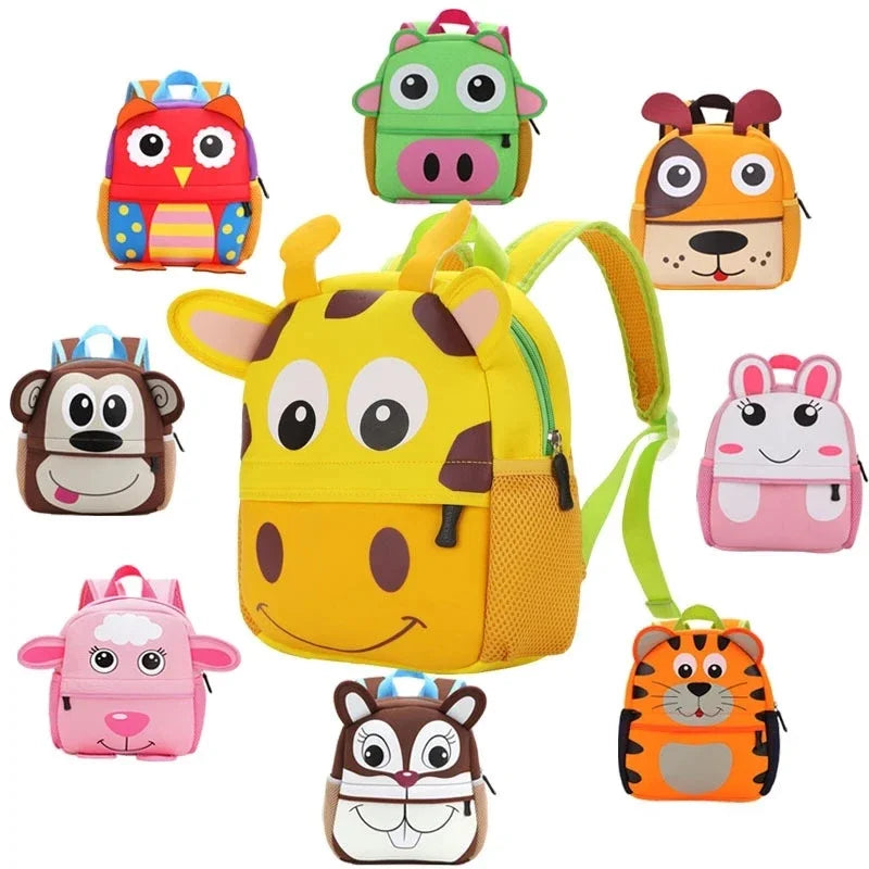 Neoprene School Bag Kindergarten Cartoon Bag