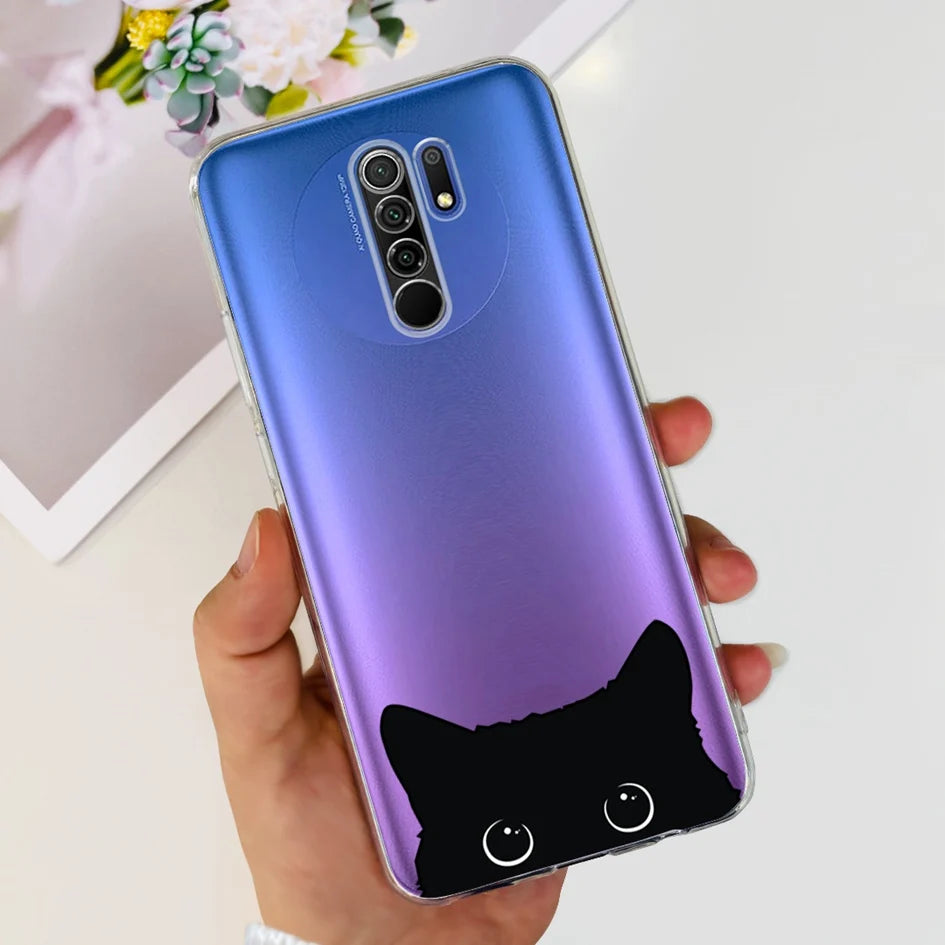 For Xiaomi Redmi 9 Prime Case Fashion Marble Soft Silicone Transparent Phone Back Cover For Xiaomi Redmi 9 Bumper on Redmi9 Capa