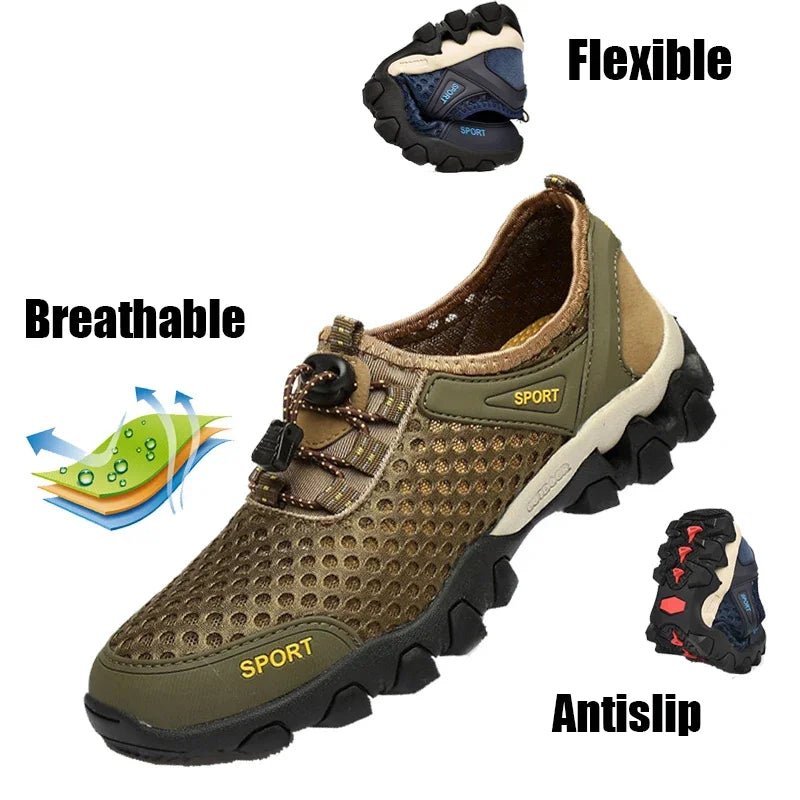 Walking Mesh Sport Rubber Sneakers