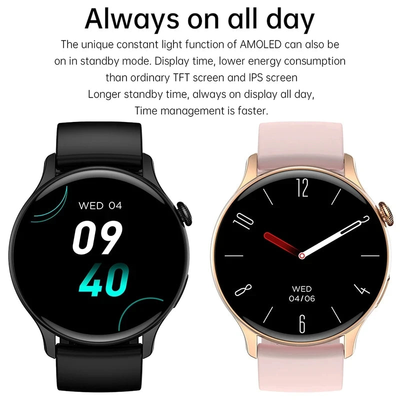 2024 [Voice Call/Fitness Tracker Answer/Artificial Intelligence Recognition/Sleep Tracking] Smartwatch for Women, IP68 Waterproo