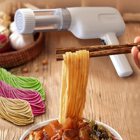 Handheld Noodle Machine Smart Dough Press Rolling Small Food Kitchen Household Electric Cordless Pasta Maker 5 Pasta Shapes