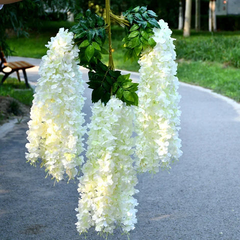 Artificial Flowers Hanging Garland Vine Rattan Fake Flower String Silk Flowers