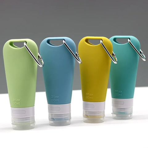 Silicone Travel Bottle Lotion Essence Shampoo Shower Gel Squeeze Bottle