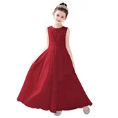 Dideyttawl Real Pictures Chiffon Flower Girl Dress For Wedding Party First Communion 2024 Little Bride Gowns Junior Bridesmaid